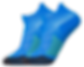 Sneaker Socken blau