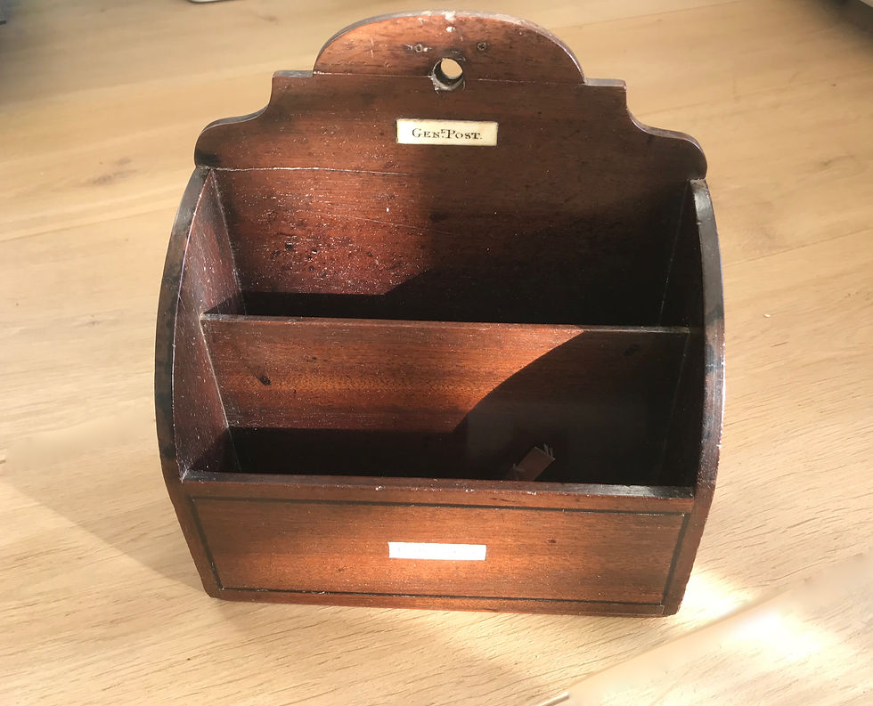 Antique Mahogany Letter/ Stationery Rack