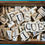 Thumbnail: Antique Alphabet & Spelling Box - with 118 bone alphabet letters