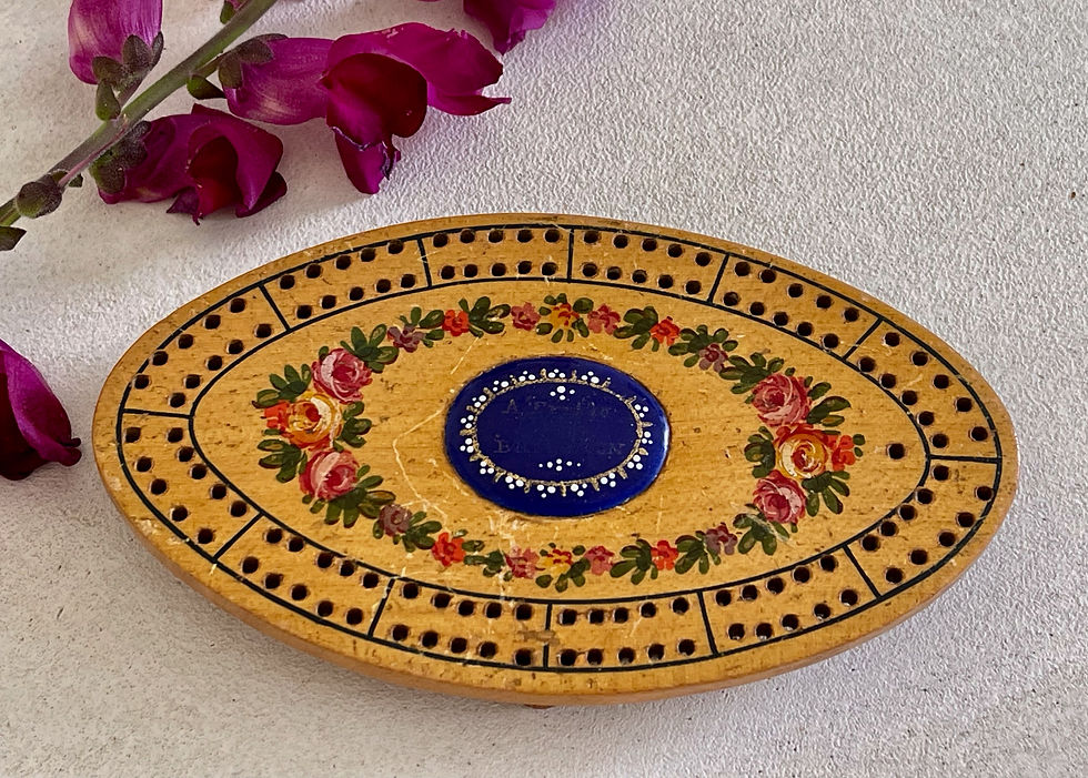 antique treen cribbage board for sale opus antiques.