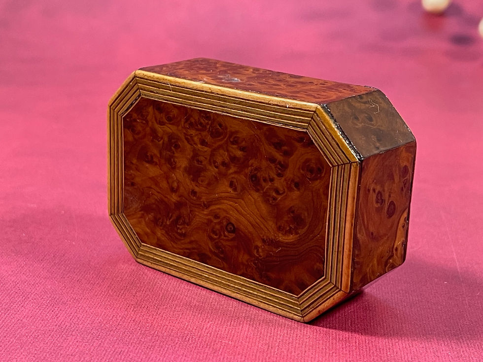Thumbnail: antique yew wood snuff box for sale opus antiques uk