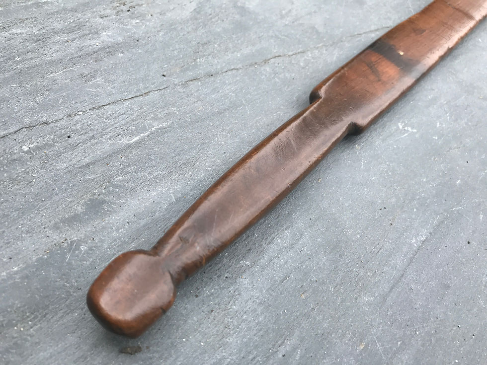 Thumbnail: Antique Yew Wood Page Turner