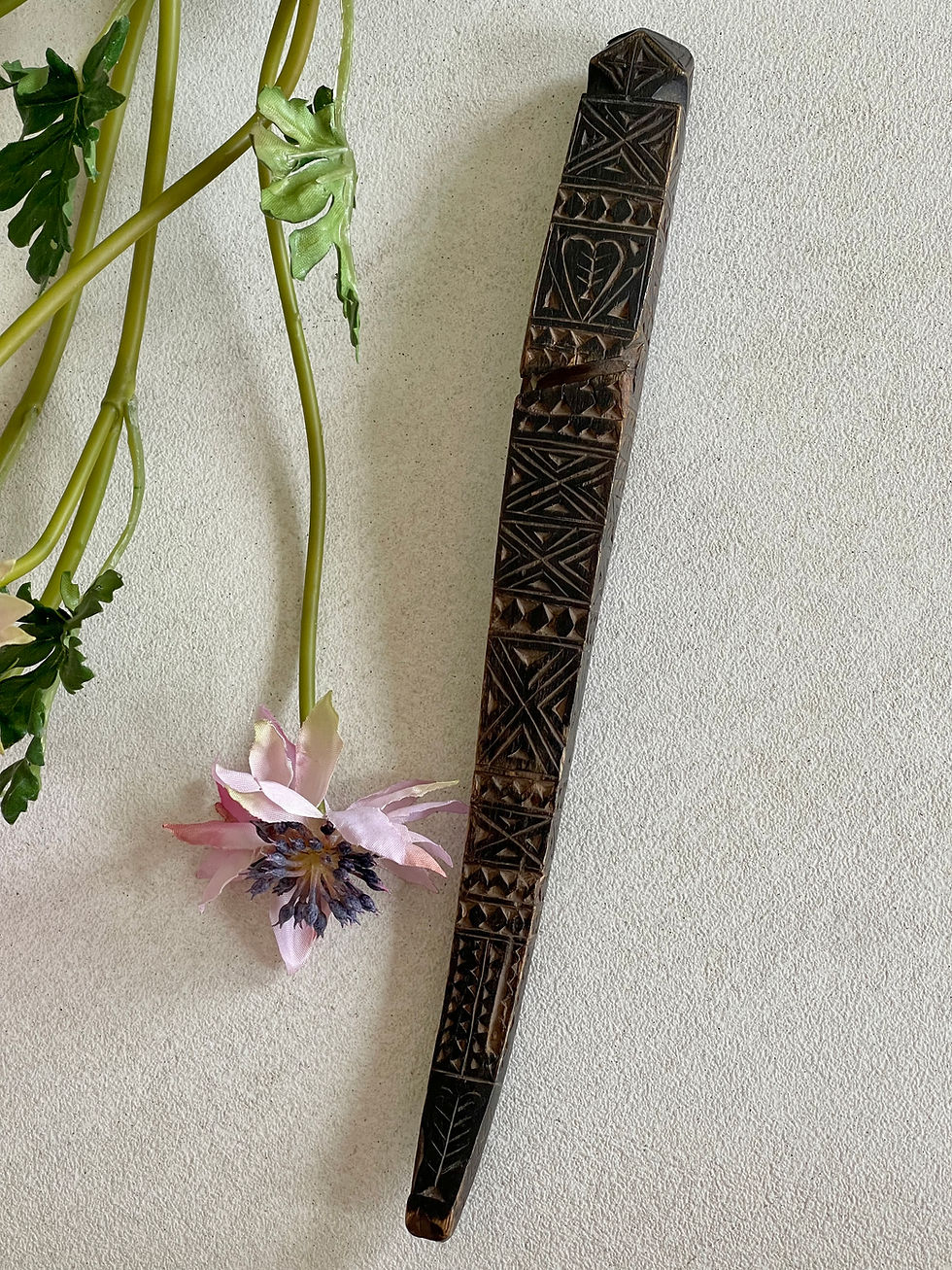 antique treen knitting sheath for sale opus antiques