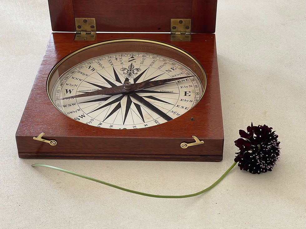 Thumbnail: antique treen large desk compass for sale opus antiques