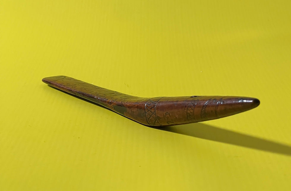 Thumbnail: antique treen yew wood love token for sale opus antiques