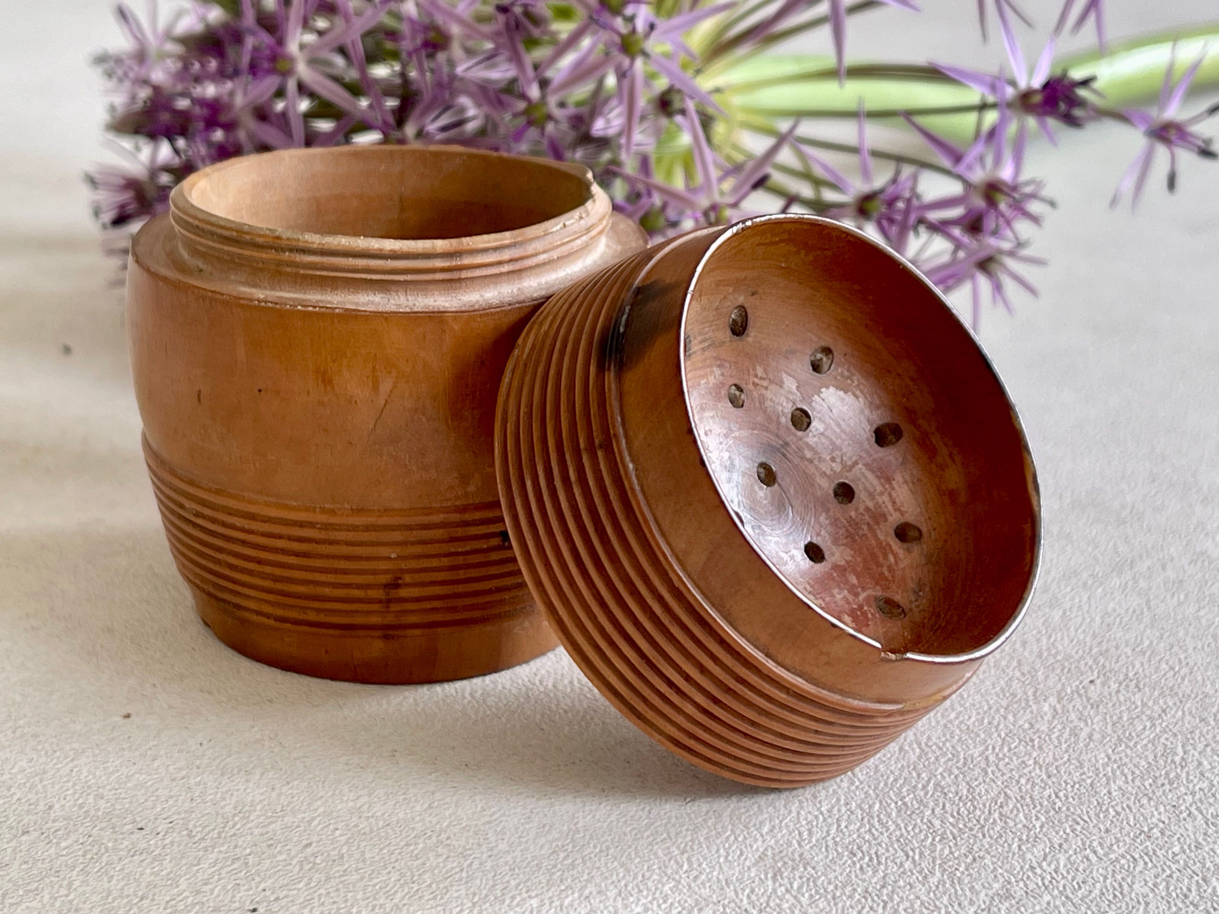 antique treen pounce pot for sale opus antiques