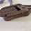 Thumbnail: antique treen double snuff shoe for sale opus antiques.
