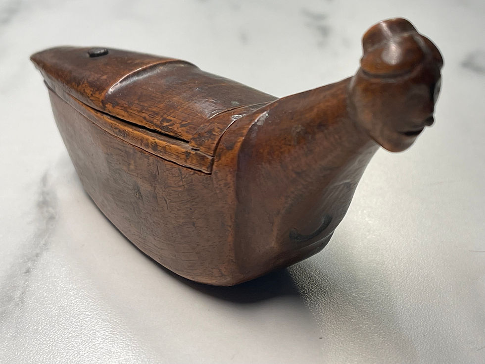Antique Treen snuff box for sale opus antiques
