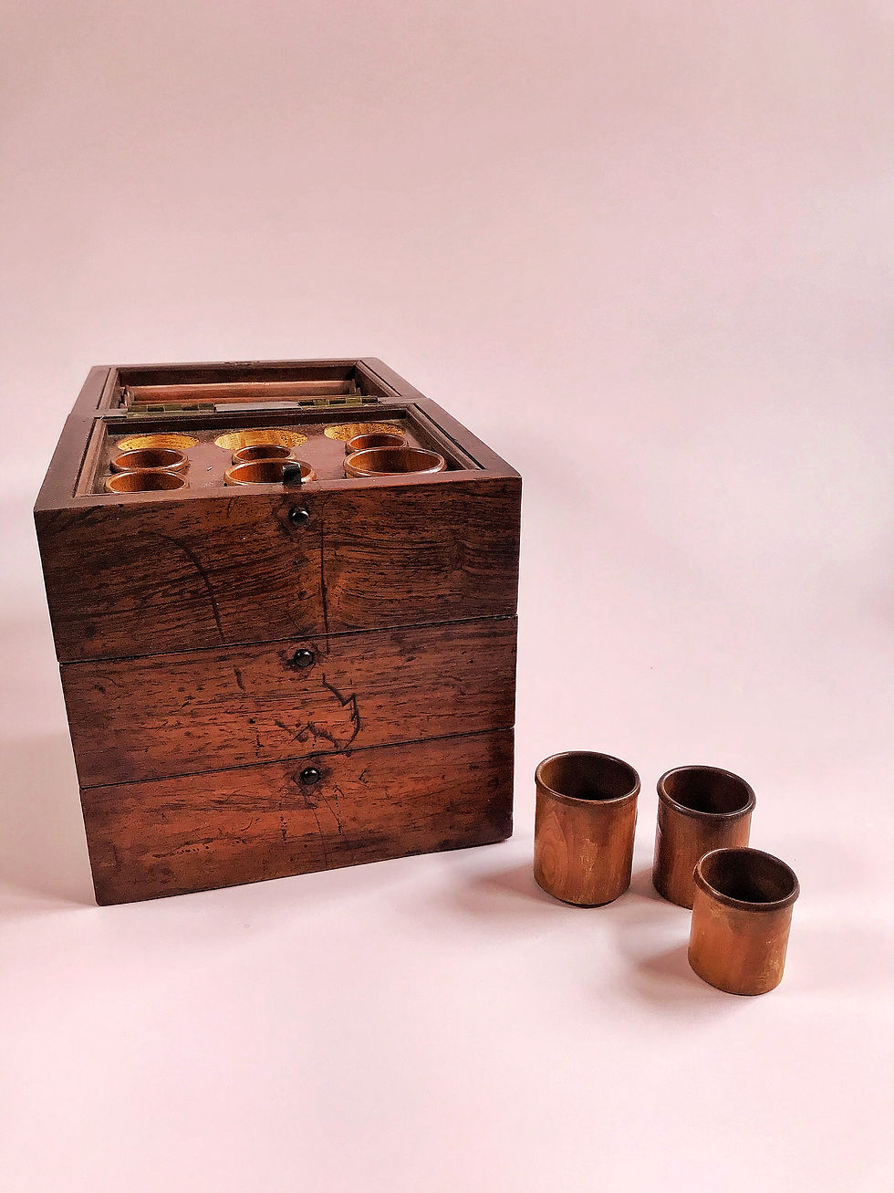 Thumbnail: An Antique Rosewood Sewing Chest