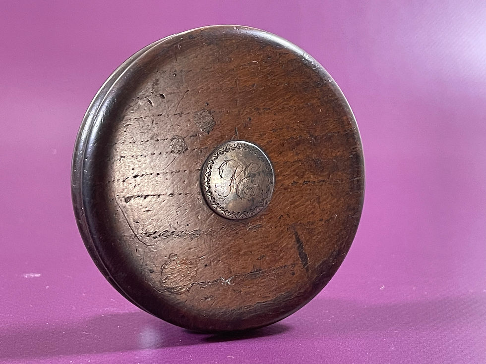Thumbnail: Antique Snuff Box - Oak- Provenance