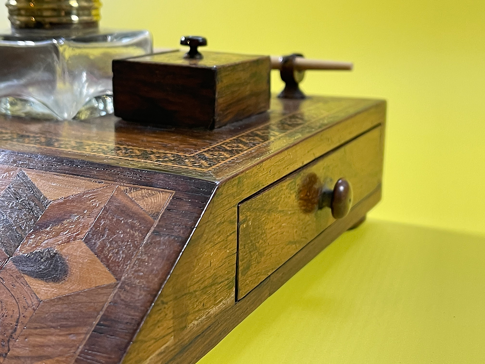 Thumbnail: antique Tunbridge Ware writing box for sale opus antiques