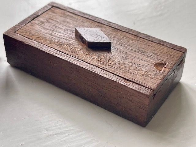 Thumbnail: antique treen book puzzle box for sale opus antiques