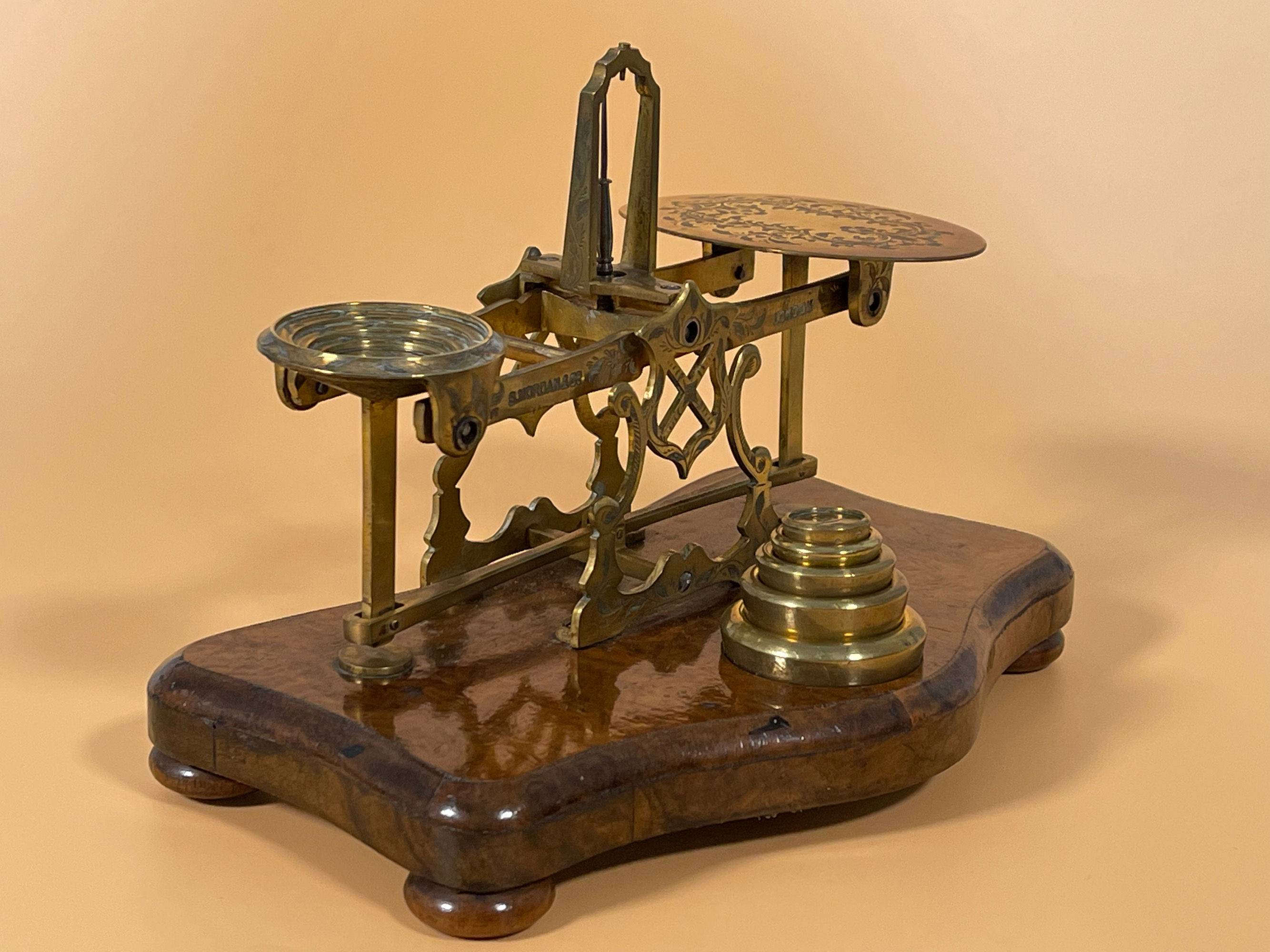 Antique Letter Scales - by S Mordan & Co London