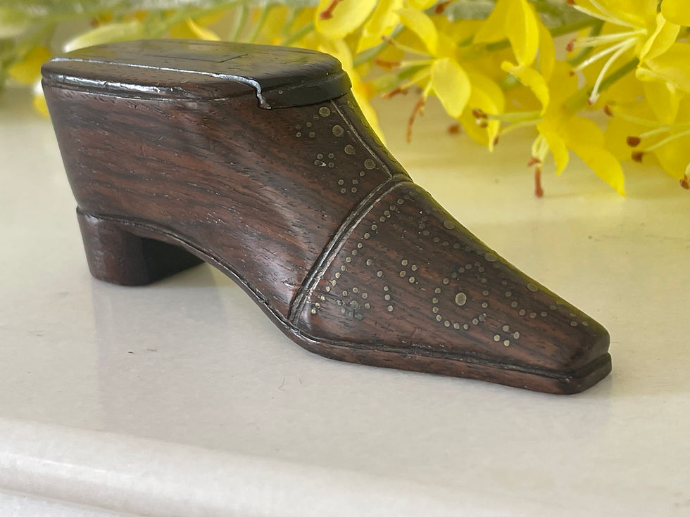 antique treen snuff shoe for sale opus antiques