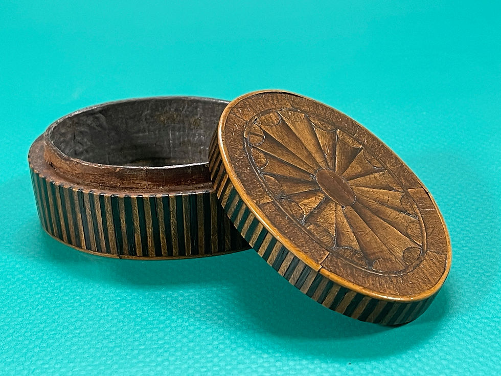 Thumbnail: antique  treen snuff box for sale opus antiques uk