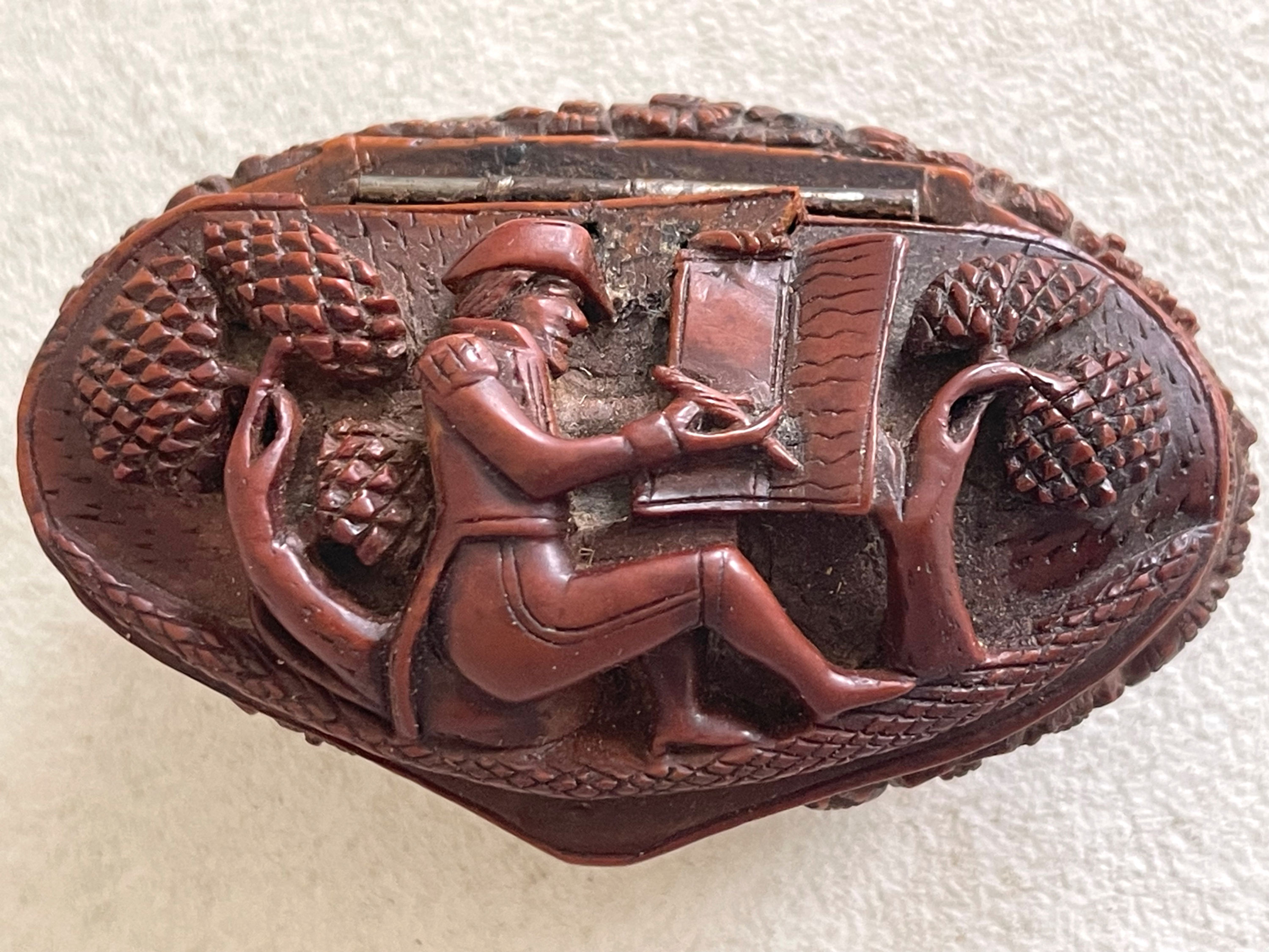 antique treen snuff box for sale opus antiques