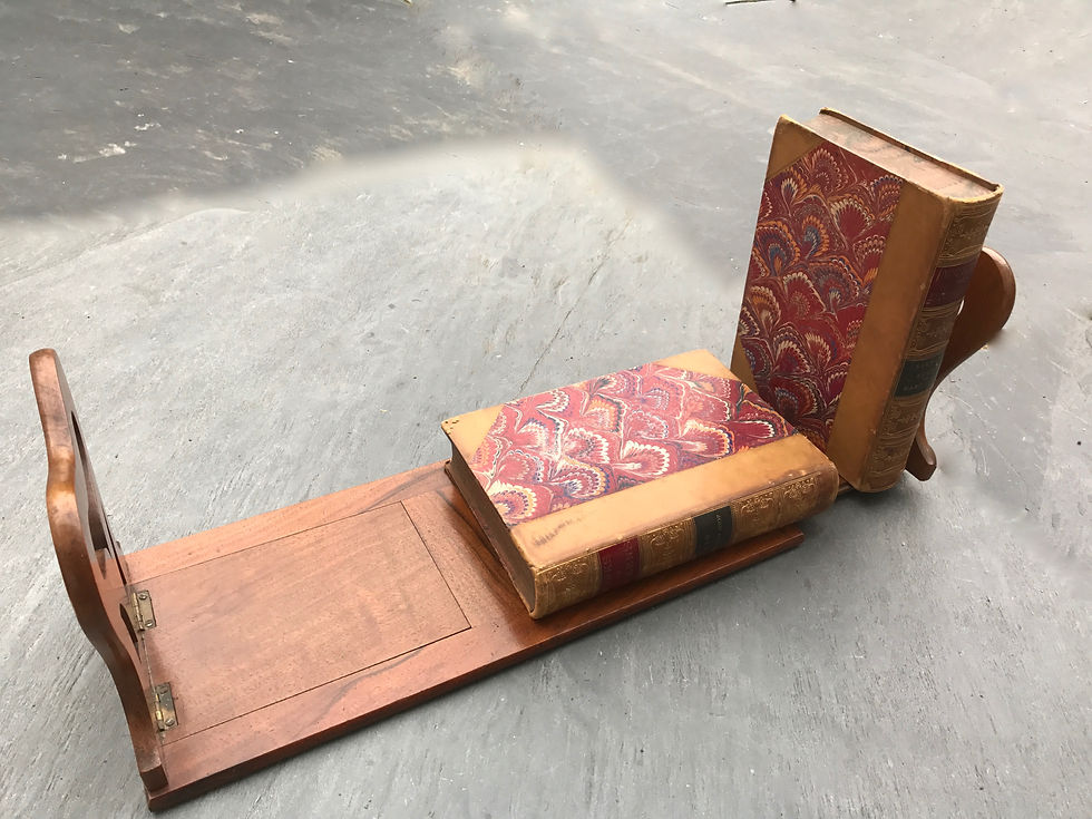 Thumbnail: Antique Walnut Extending Bookslide