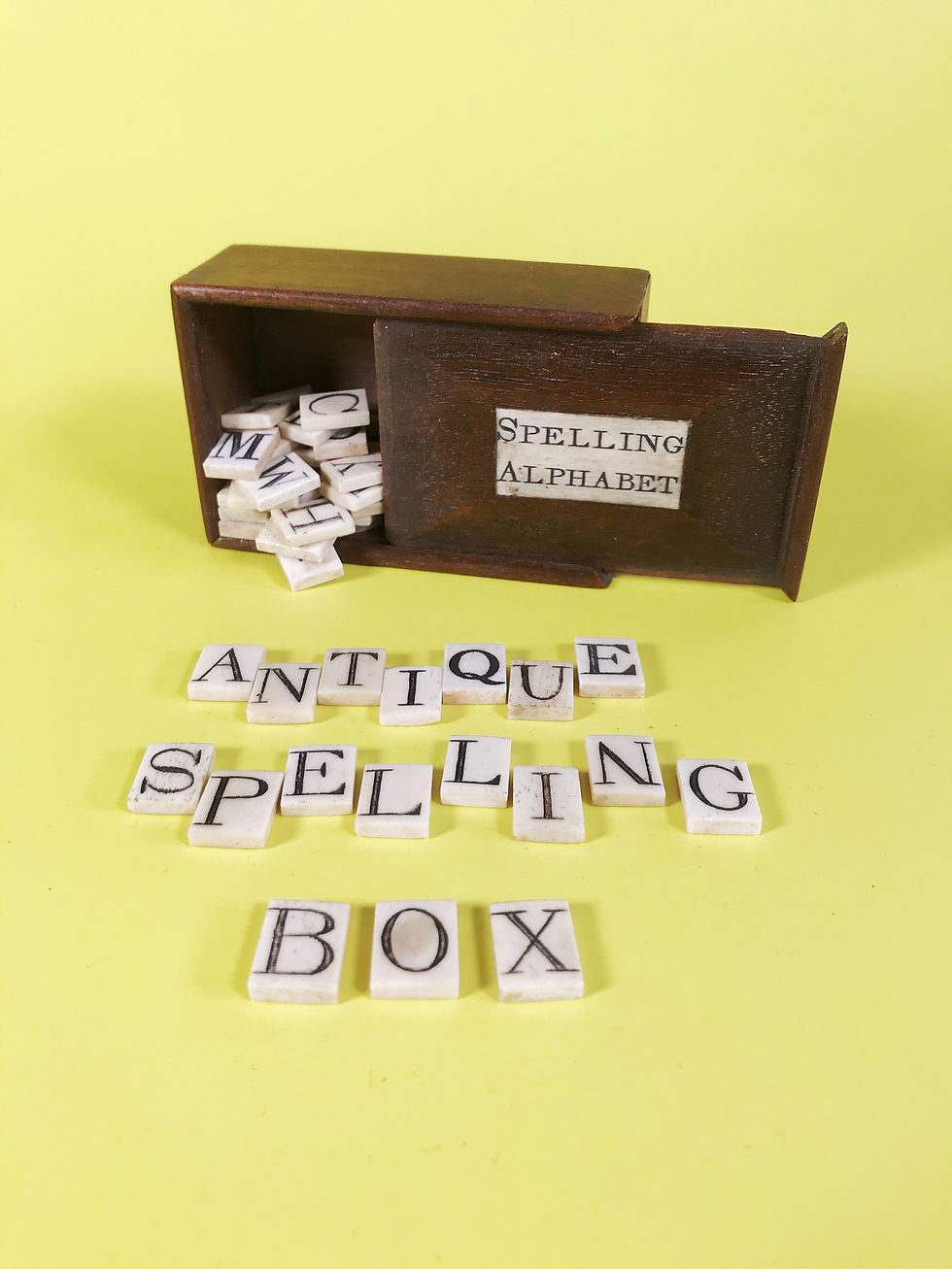 Antique Spelling & Alphabet Box