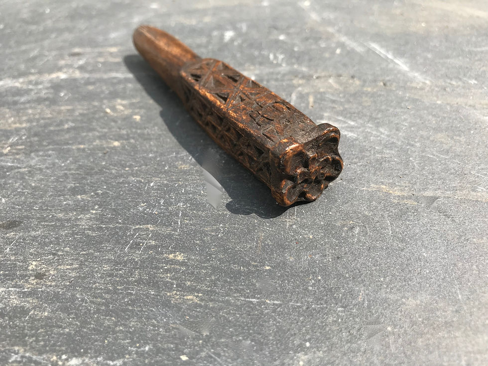 Thumbnail: Antique Treen Apple Corer - dated 1786