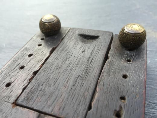 Thumbnail: Antique Walnut Cribbage Board