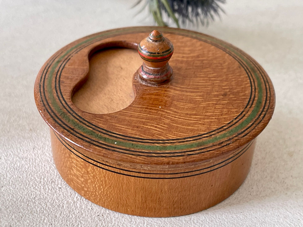 Thumbnail: antique treen misers snuff box for sale opus antiques.