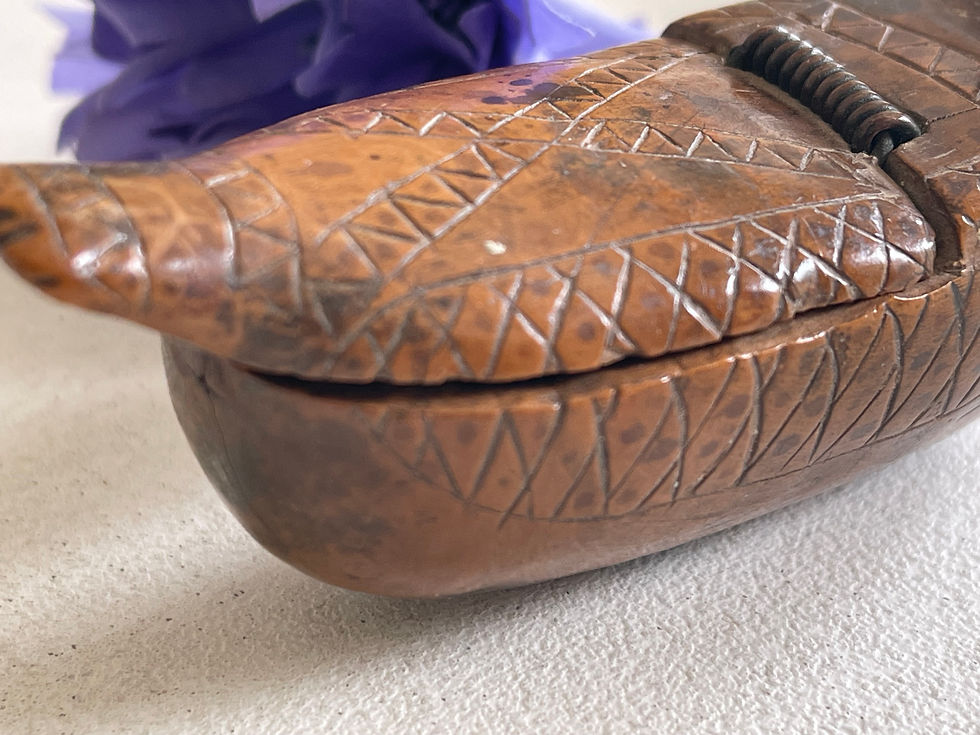 antique treen bird shaped snuff box for sale opus antiques