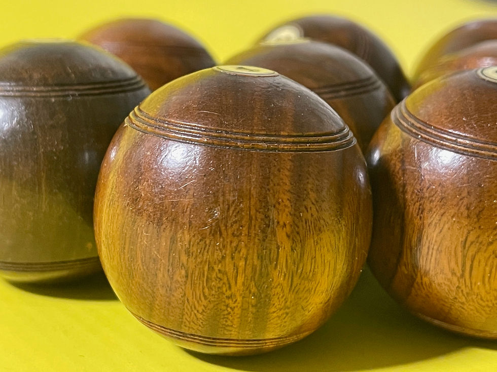 Thumbnail: Antique Treen Mini Indoor Table Bowls