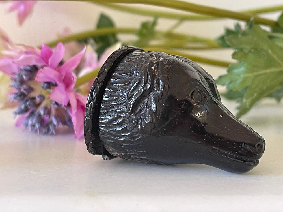 Thumbnail: antique dog snuff box for sale opus antiques