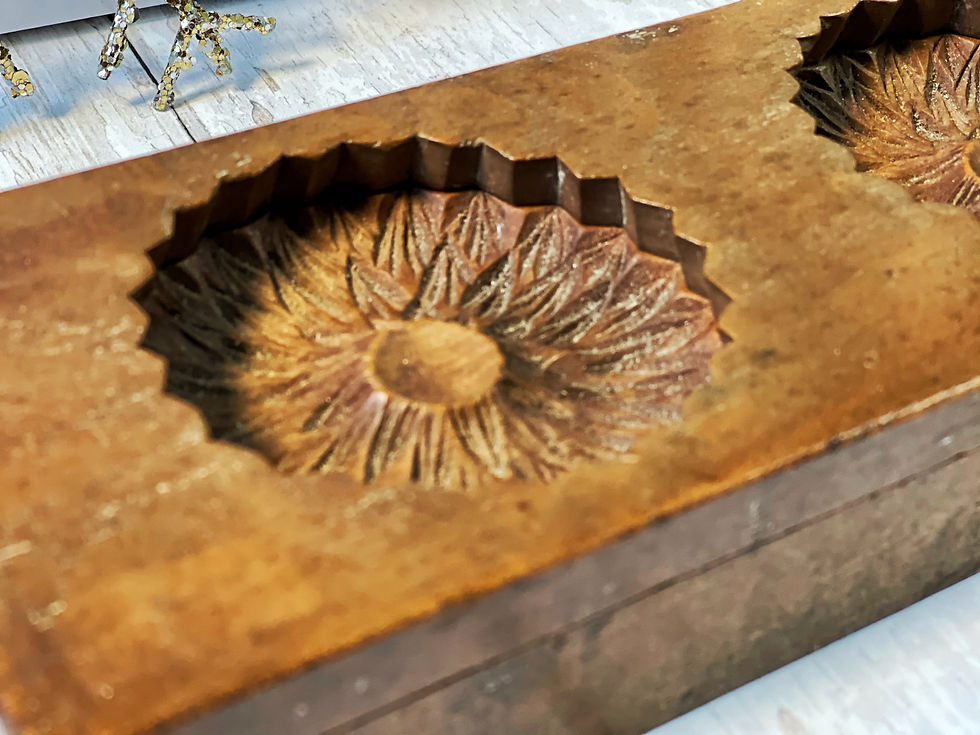 Thumbnail: An Unusual Two Piece Treen Confectionery Mould