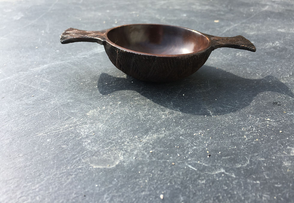 Thumbnail: An Antique Treen Scottish Quaich