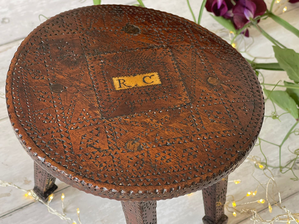 antique treen candle stool for sale opus antiques