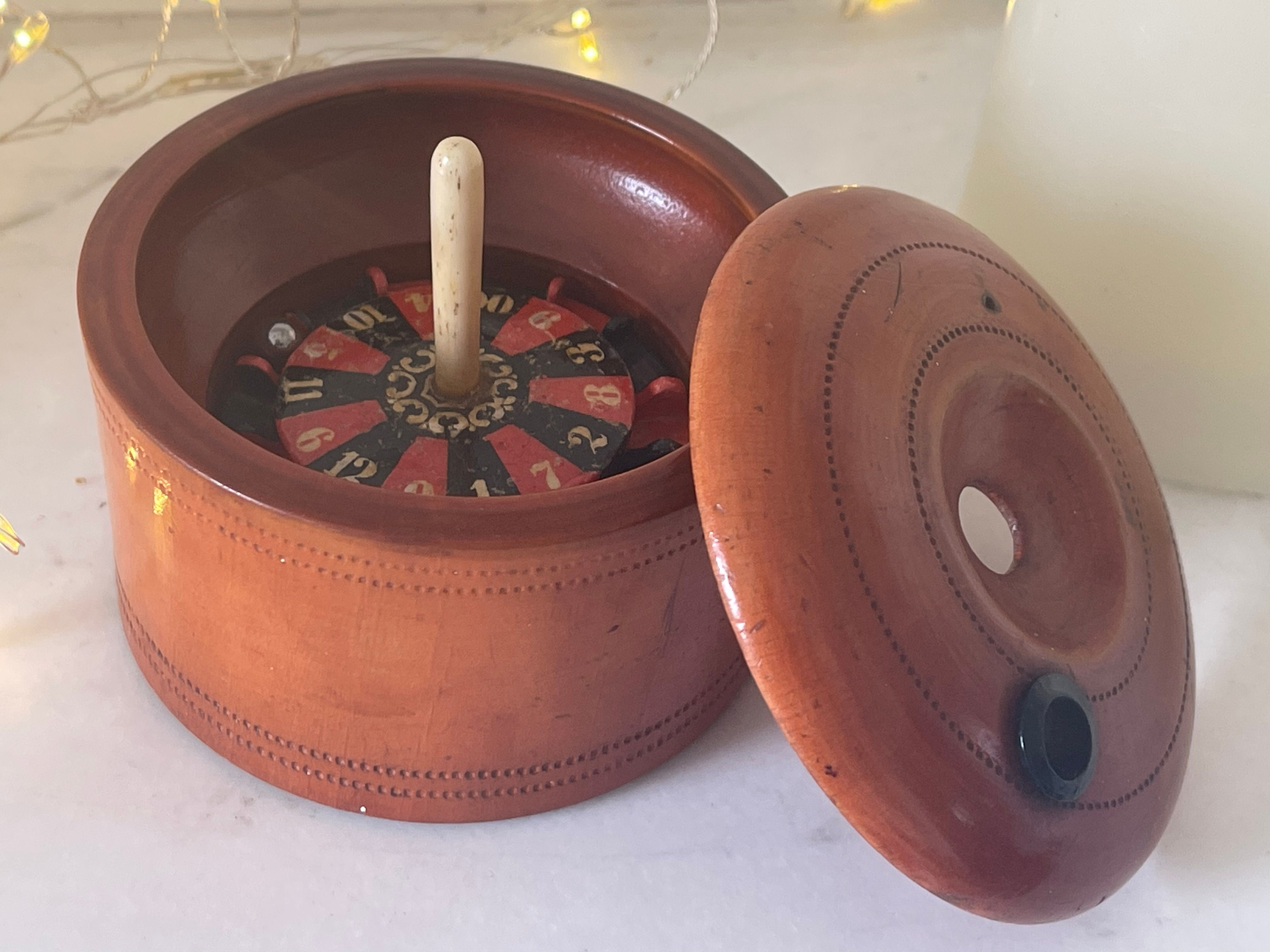 antique treen travelling roulette game for sale opus antiques