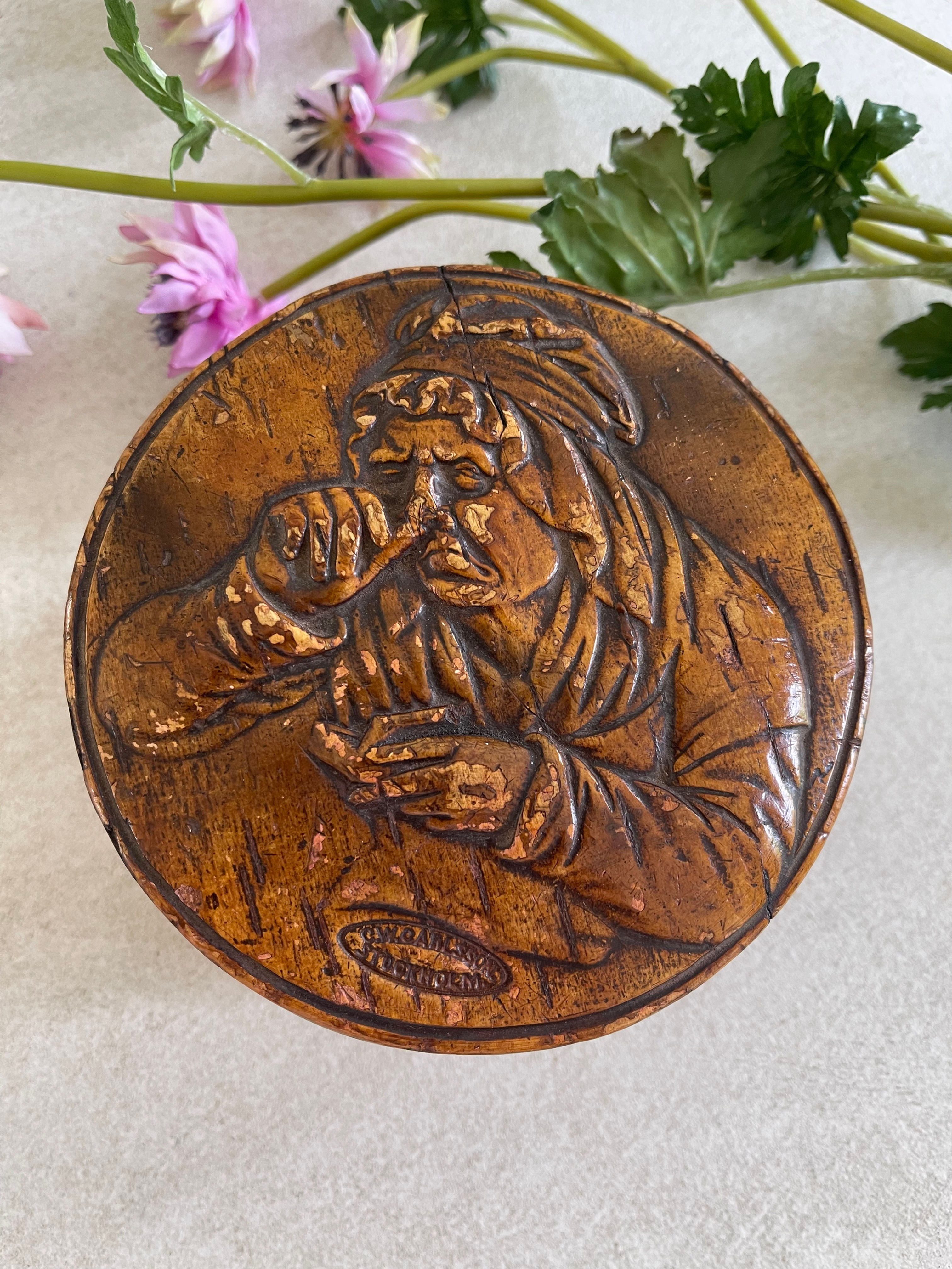 antique treen snuff box for sale opus antiques