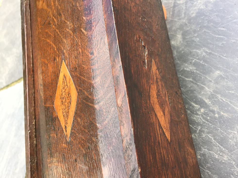 Thumbnail: Antique Welsh Oak Candle Box