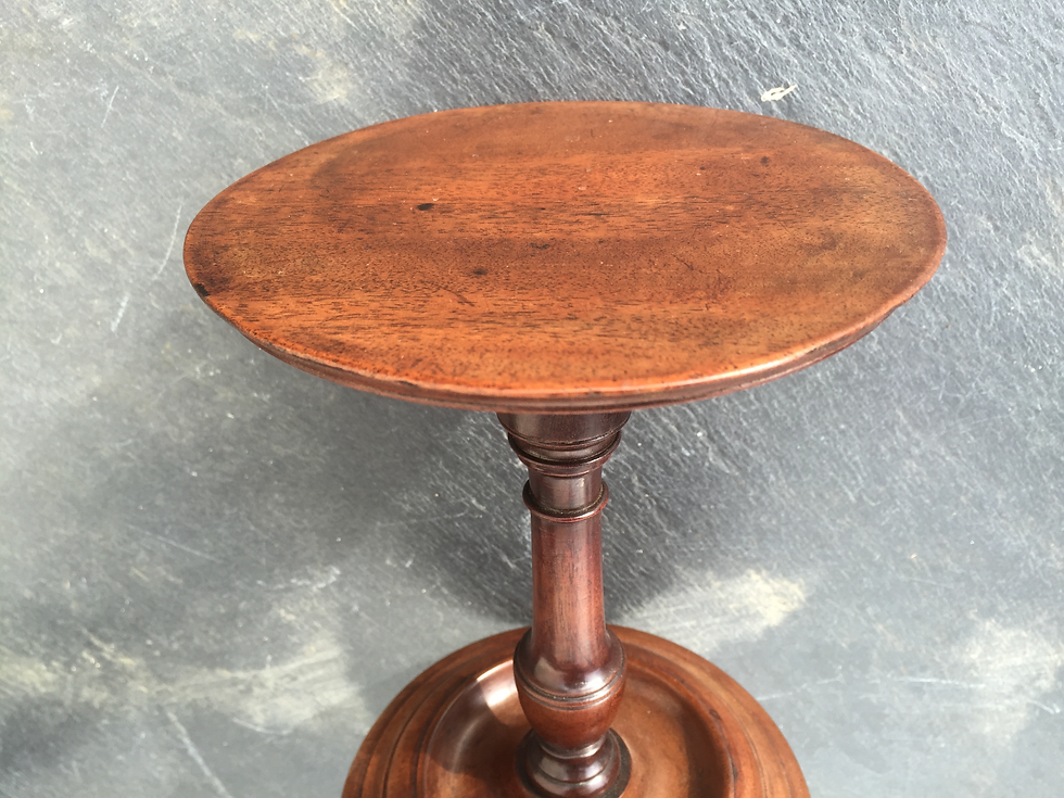 Thumbnail: A Georgian Mahogany Adjustable Candle Stand