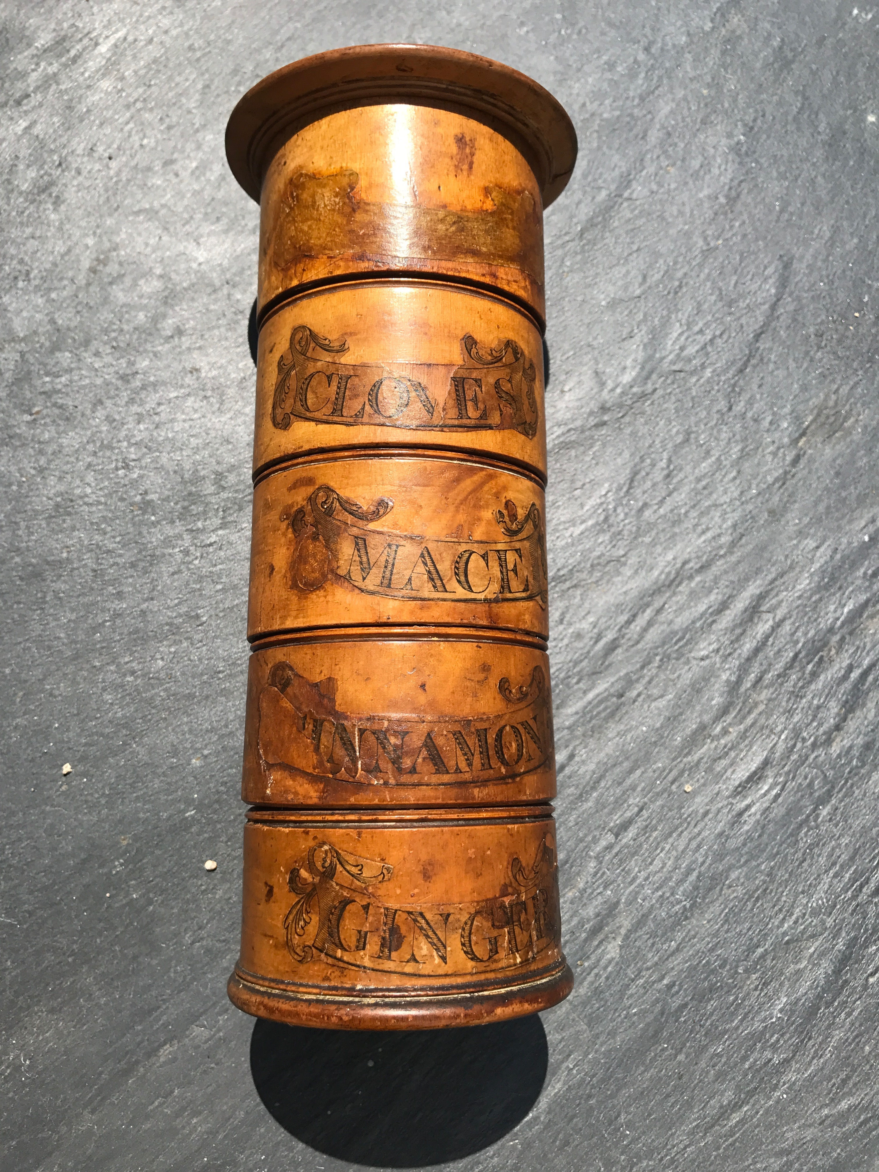 Antique Five Tier Spice Tower