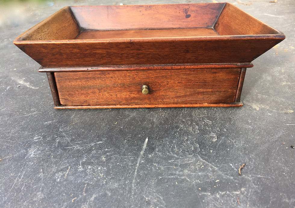 Thumbnail: A Georgian Mahogany Desk Tidy/Stationery Holder
