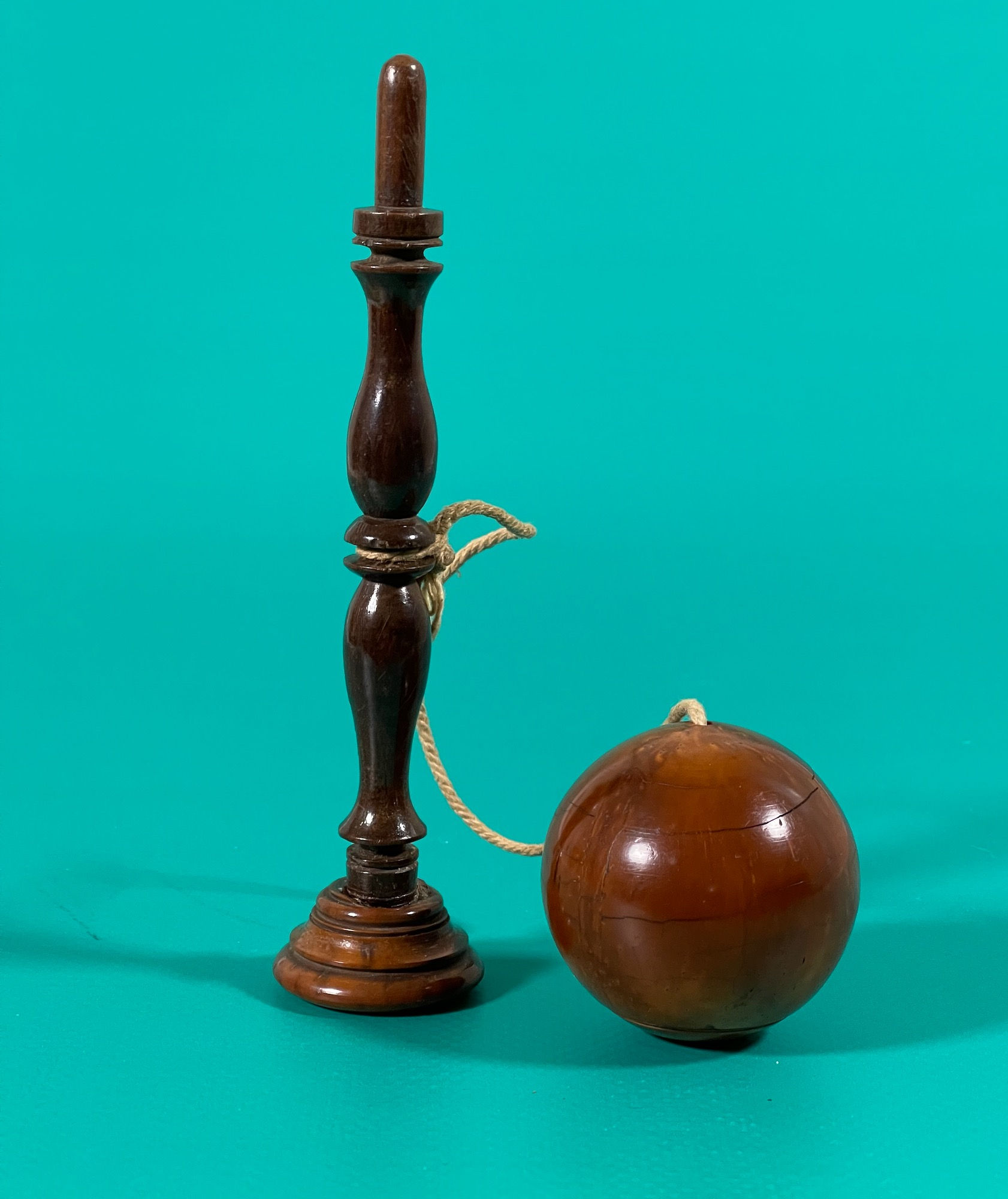 antique treen bilboquet for sale opus antiques uk