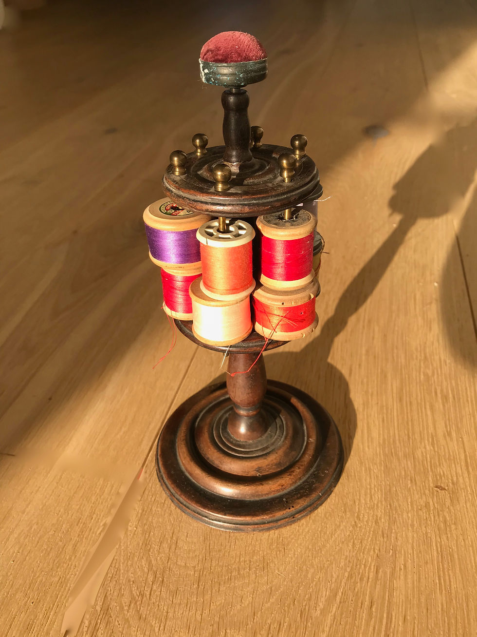 Thumbnail: Antique Cotton Reel Stand