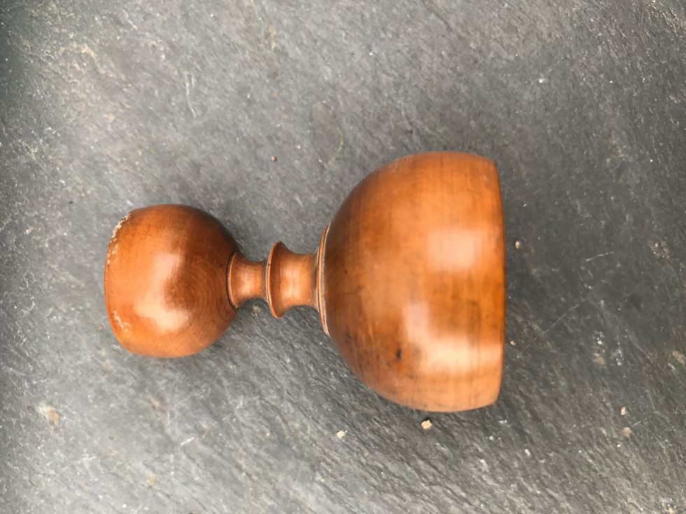 Thumbnail: Antique Treen Apothecary Measures - 3 different sizes