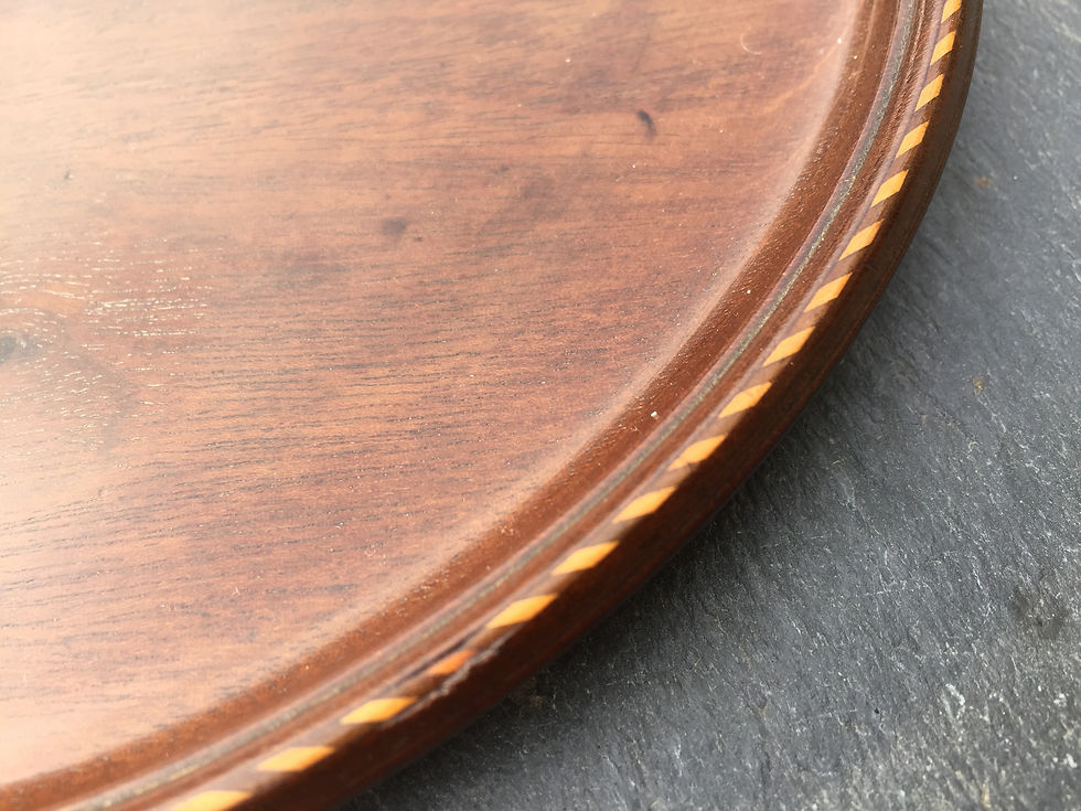 Thumbnail: A 19th Century Small Mahogany Circular Tray