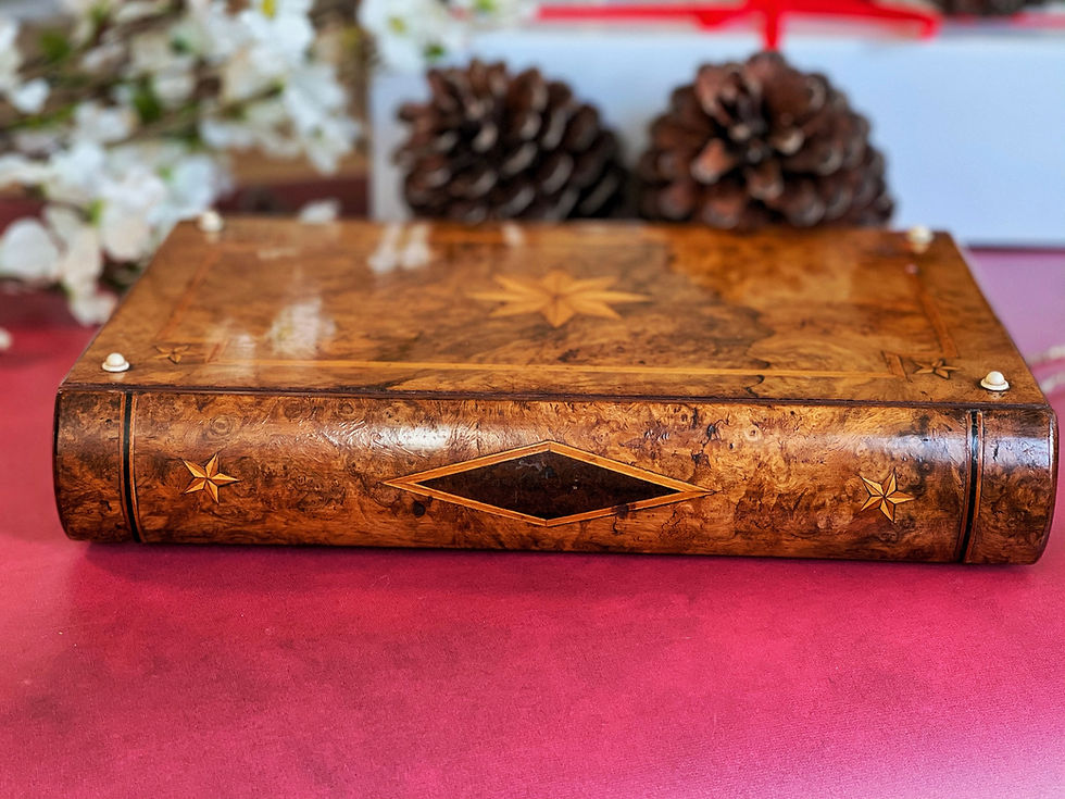 Antique Jewellery Book Box - Large size