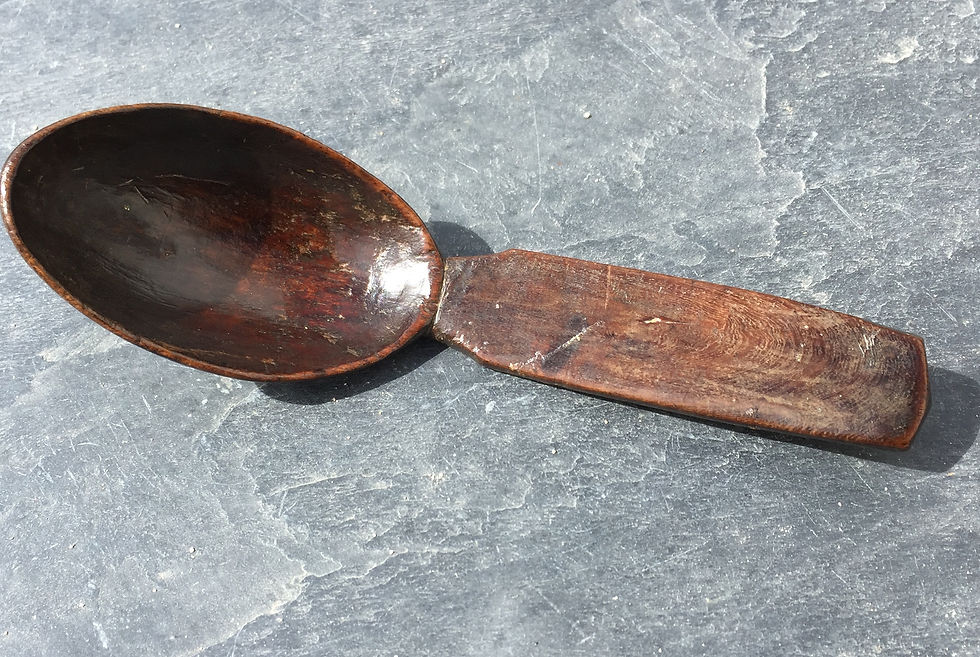Thumbnail: An Antique Treen Spoon - Fabulous Patina