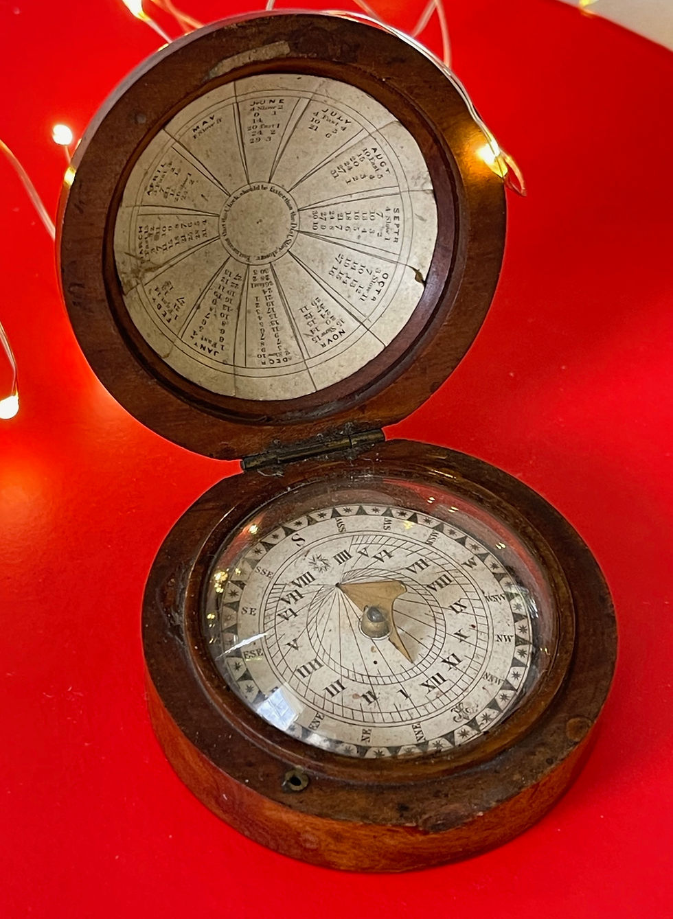 Thumbnail: antique treen georgian compass for sale opus antiques uk