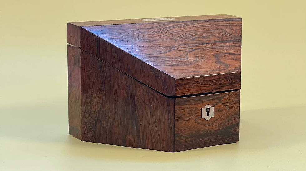 Thumbnail: An Antique Rosewood Stationery Box