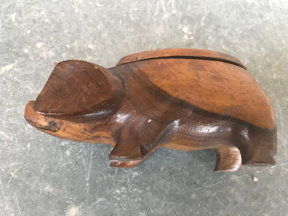 Thumbnail: Antique Treen Snuff Box