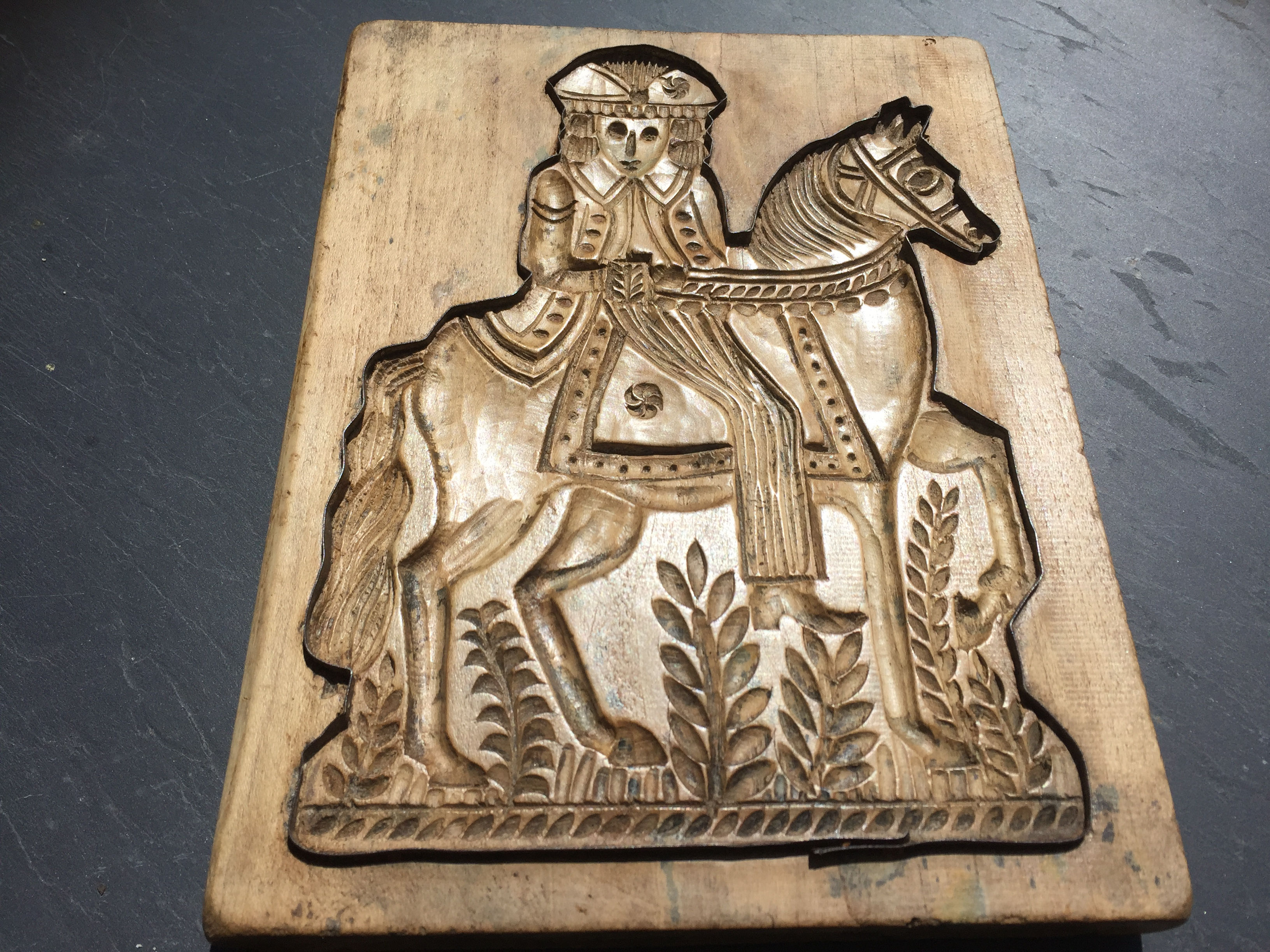 Antique Treen Shortbread Mould