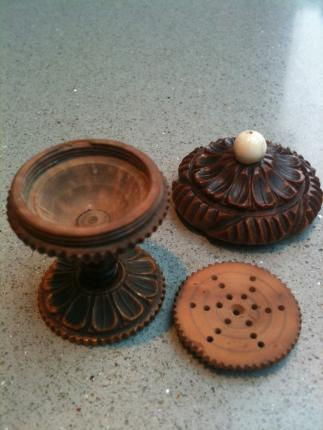 Thumbnail: Antique coquilla nut pomander,