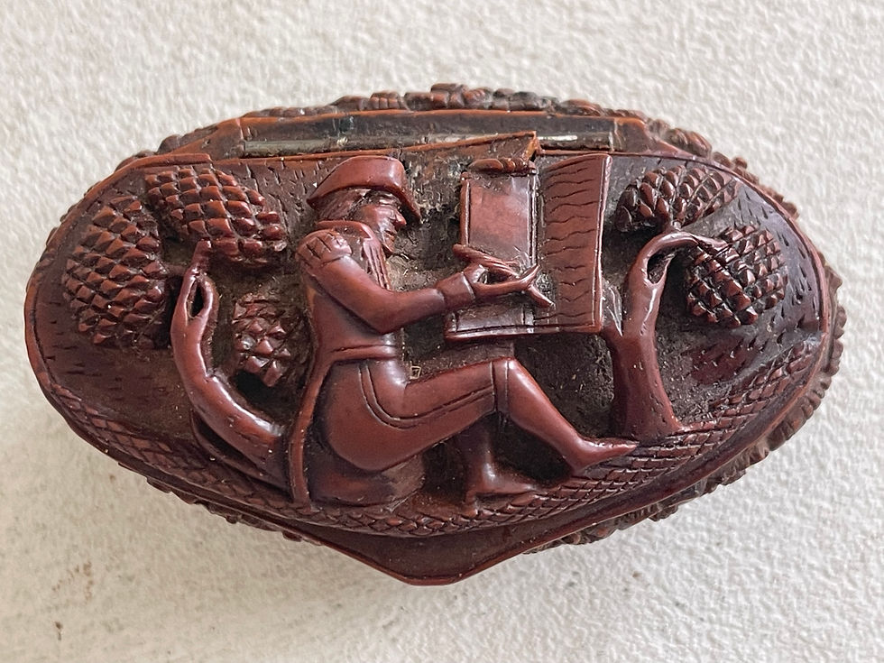 Thumbnail: antique treen snuff box for sale opus antiques