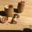 Thumbnail: Antique Tunbridge Ware Thread Barrels